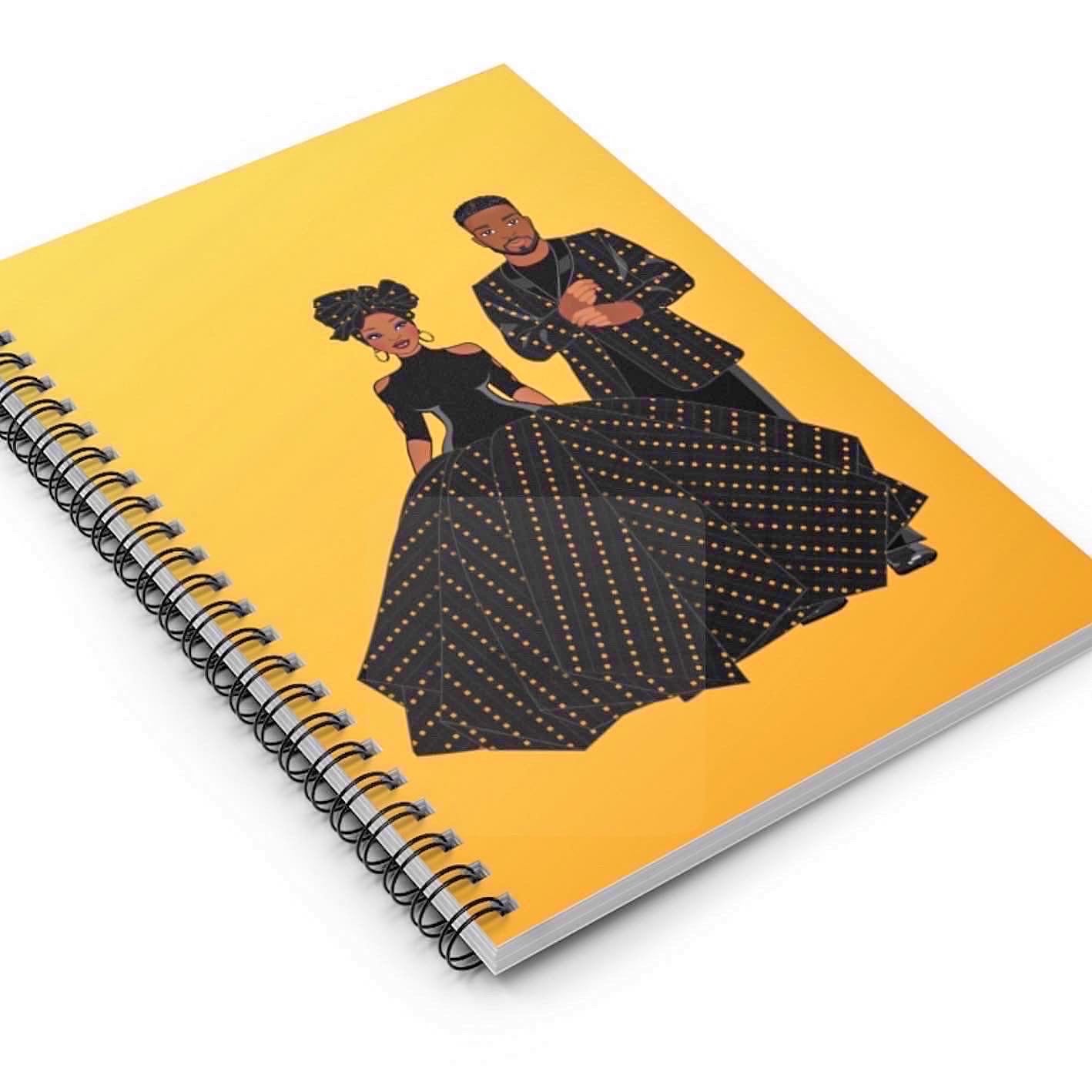 Love Notebook for Couples - Black & Gold Matching Cover Design