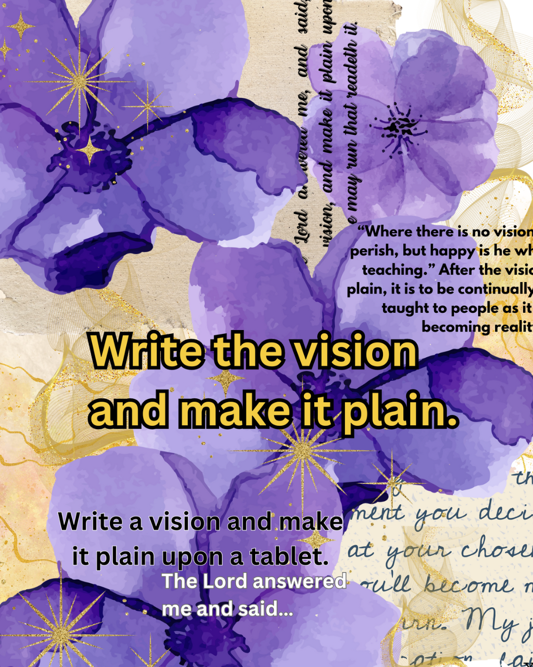 Write the Vision Luxury Notebook