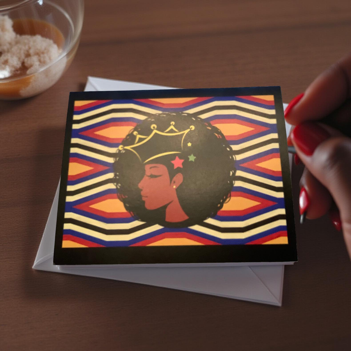 Bold and Beautiful Queen Note Cards