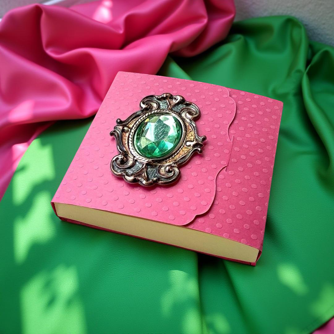 Pink and Green Sticky Notepad Cover