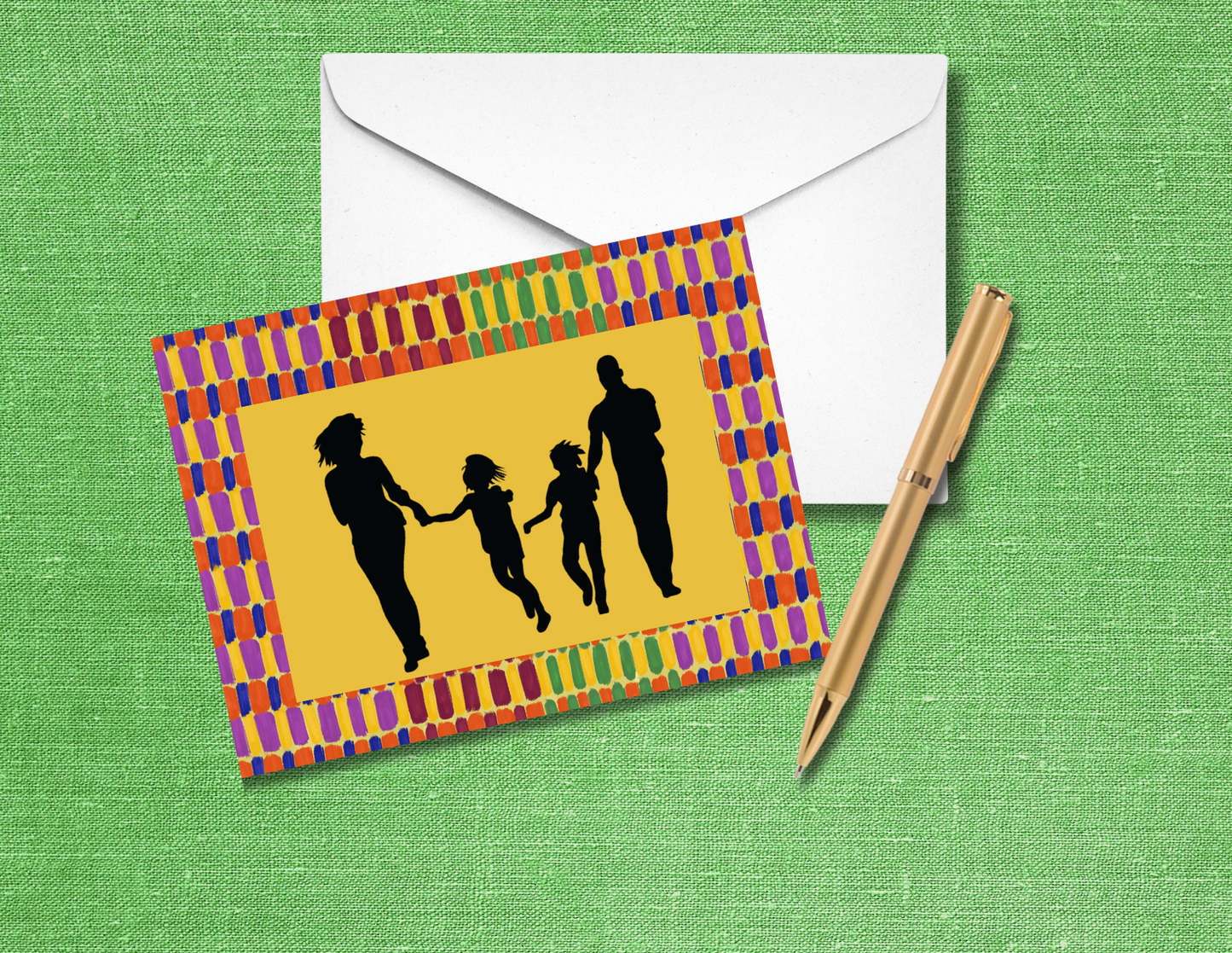 Rooted in Joy: Afrocentric Family Note Cards