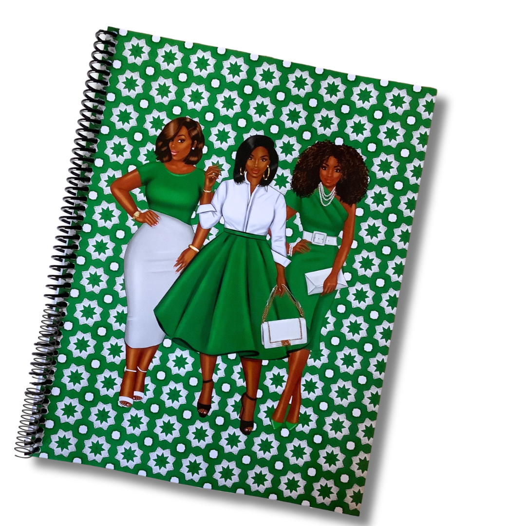 Glowing in Green Notebook