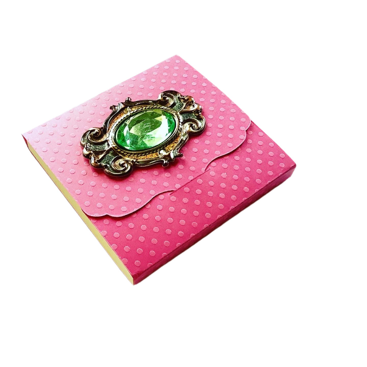 Pink and Green Sticky Notepad Cover