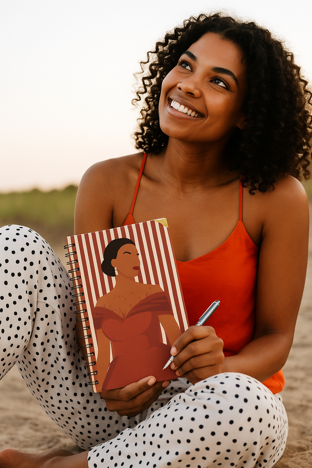 Glamour in Crimson Luxury Notebook