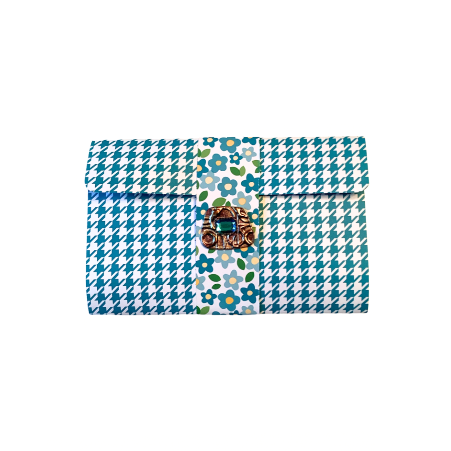 Blue Jewelz Notepad Wallet