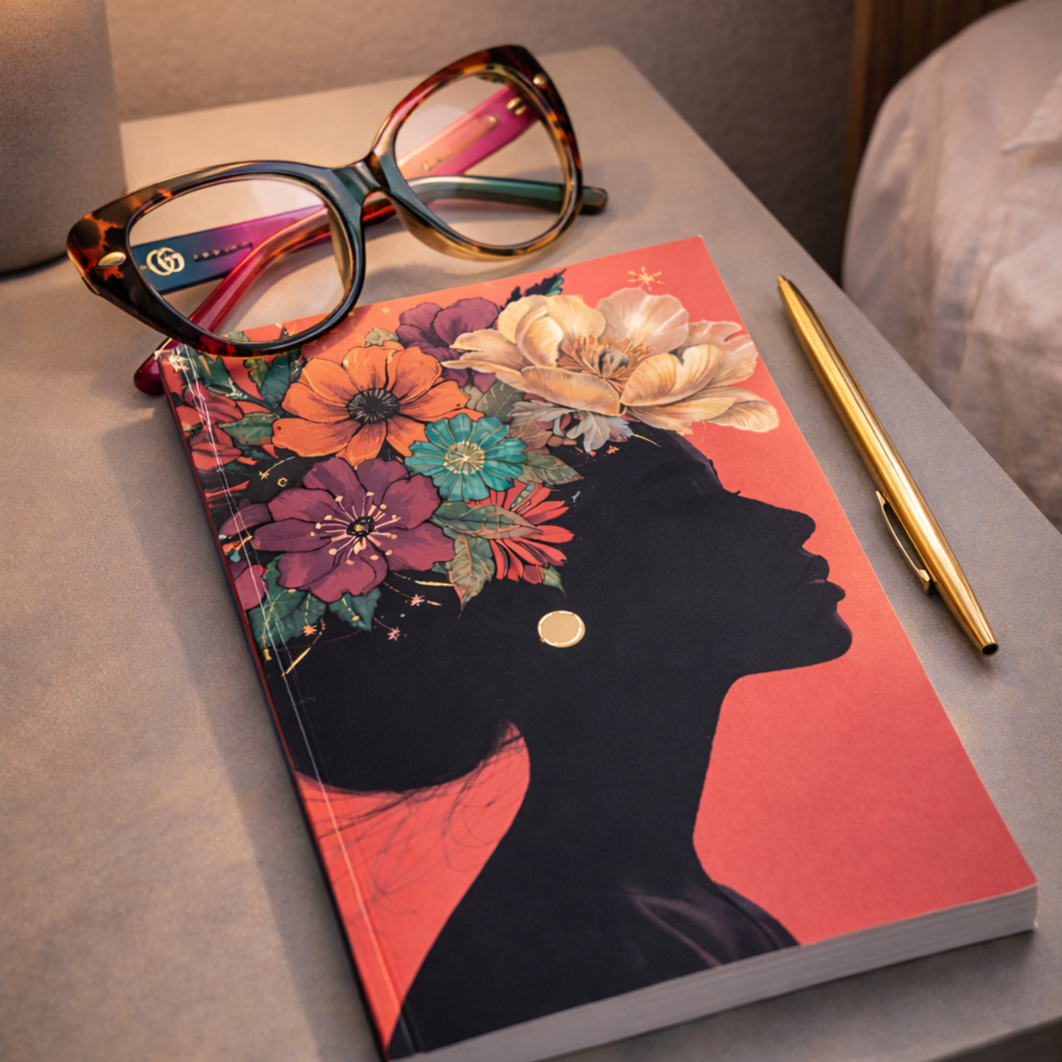 Visions in Bloom Guided Journal | 6x9 Reflection Journal for Women