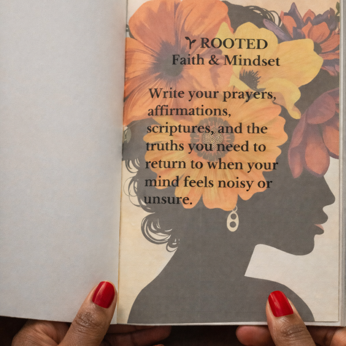 Visions in Bloom Guided Journal | 6x9 Reflection Journal for Women