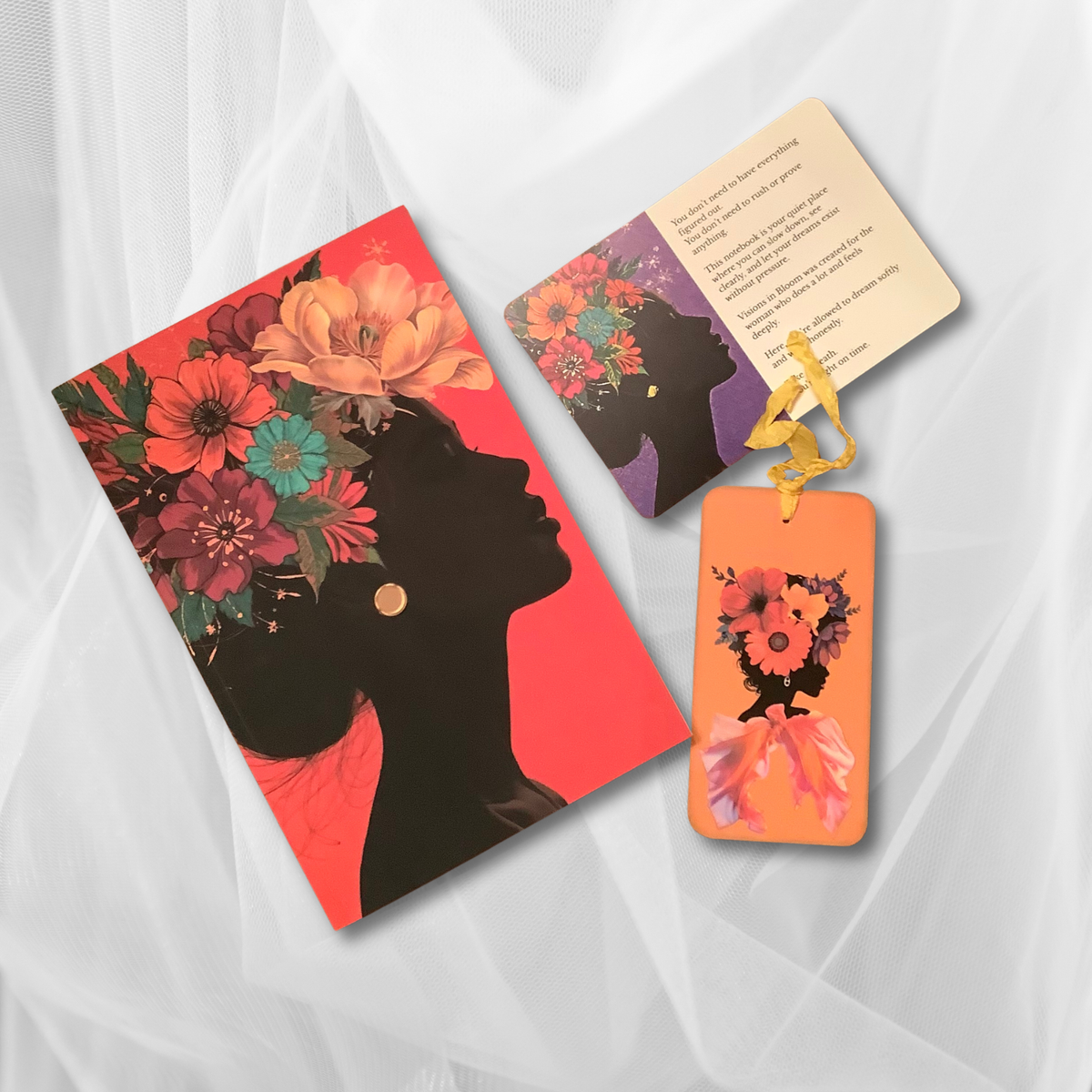 Visions in Bloom Guided Journal | 6x9 Reflection Journal for Women