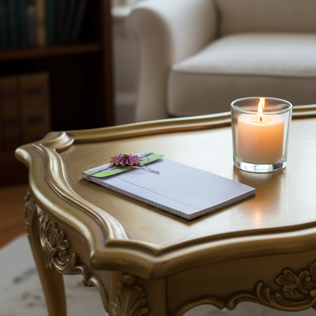 Pink and Green 5x8 Legal Notepad