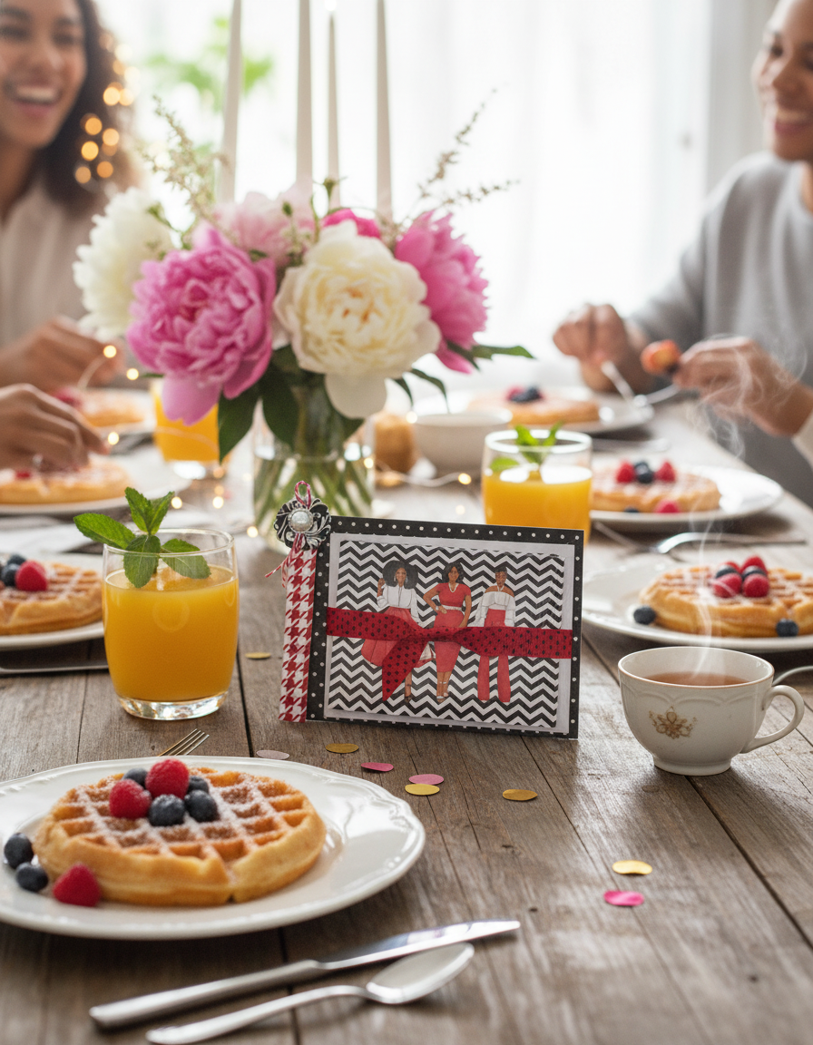 Red and White Note Cards - Set of 6