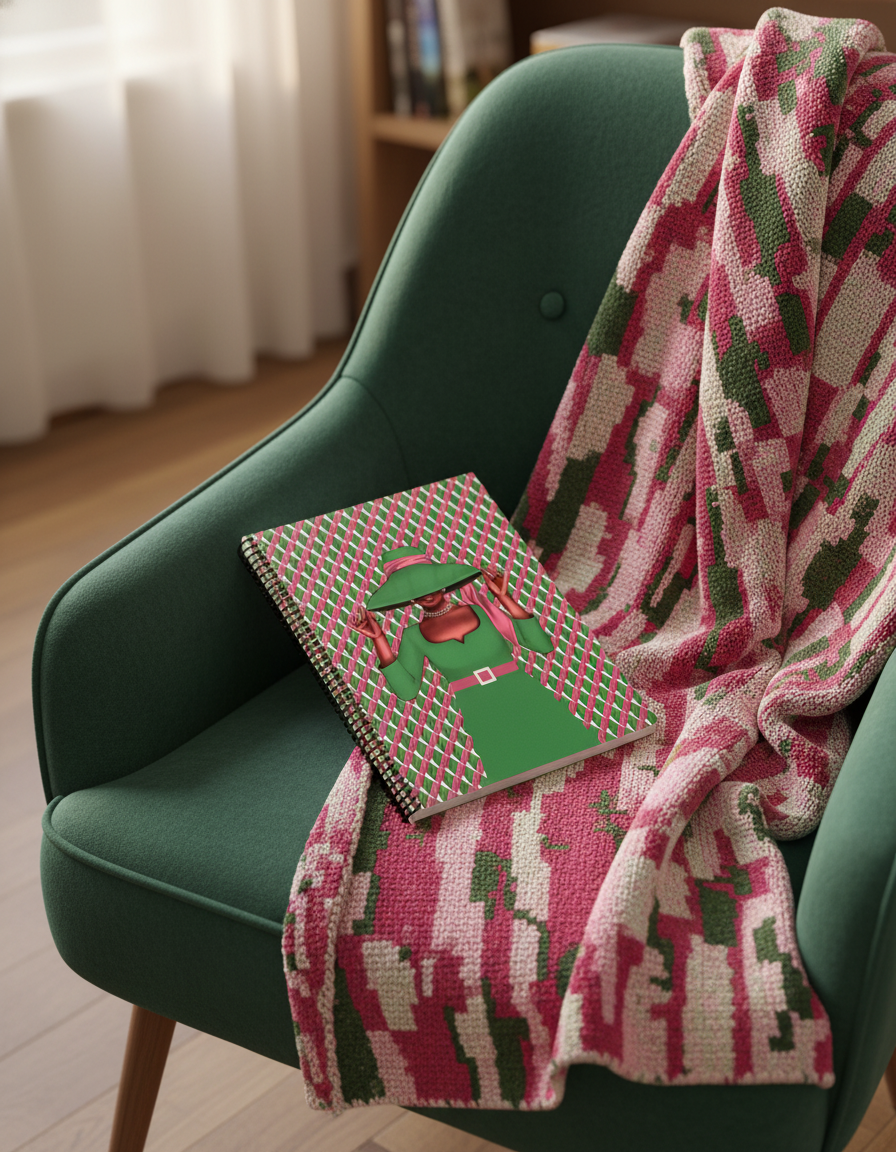 Poised in Pink & Green Notebook