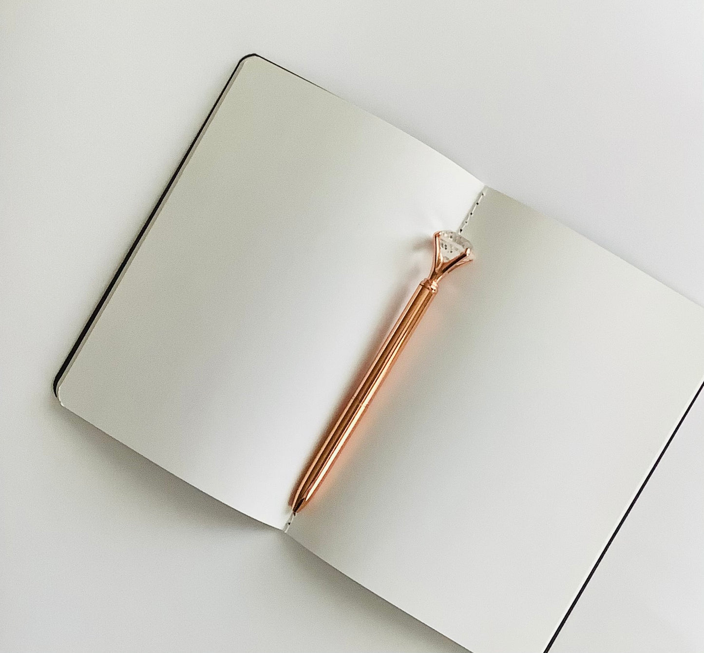 Black and Gold Notebook/Journal with Decorative Band