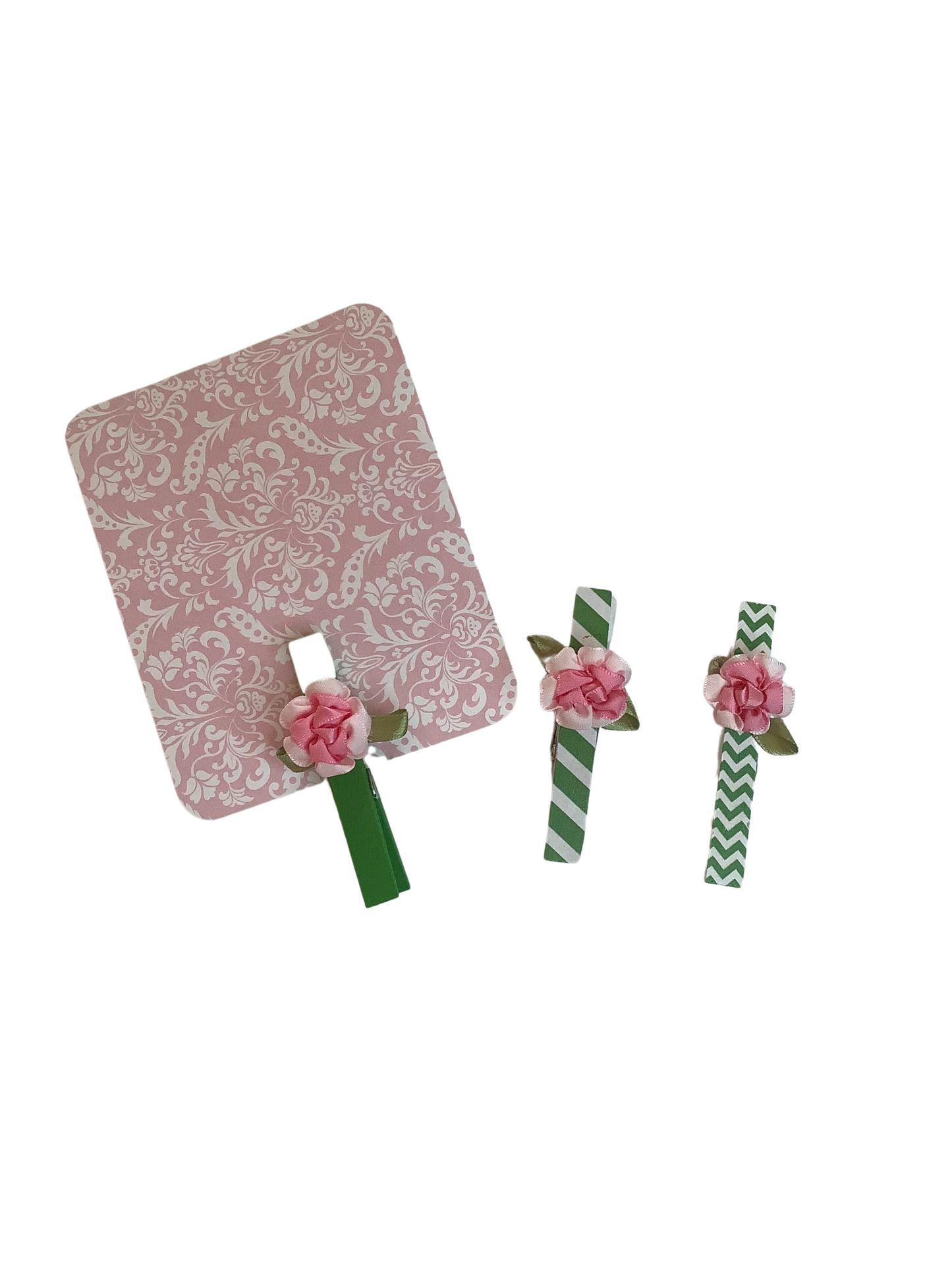 Pink and Green Clips