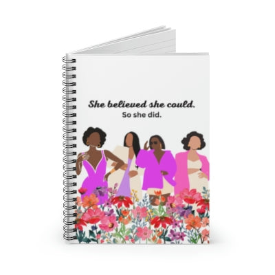 Lisa Believes Notebook - Inspirational Small Journal for Women on the Go