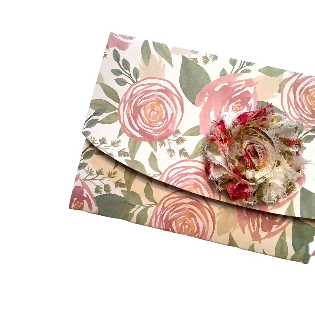 Floral Sticky Notepad Wallet