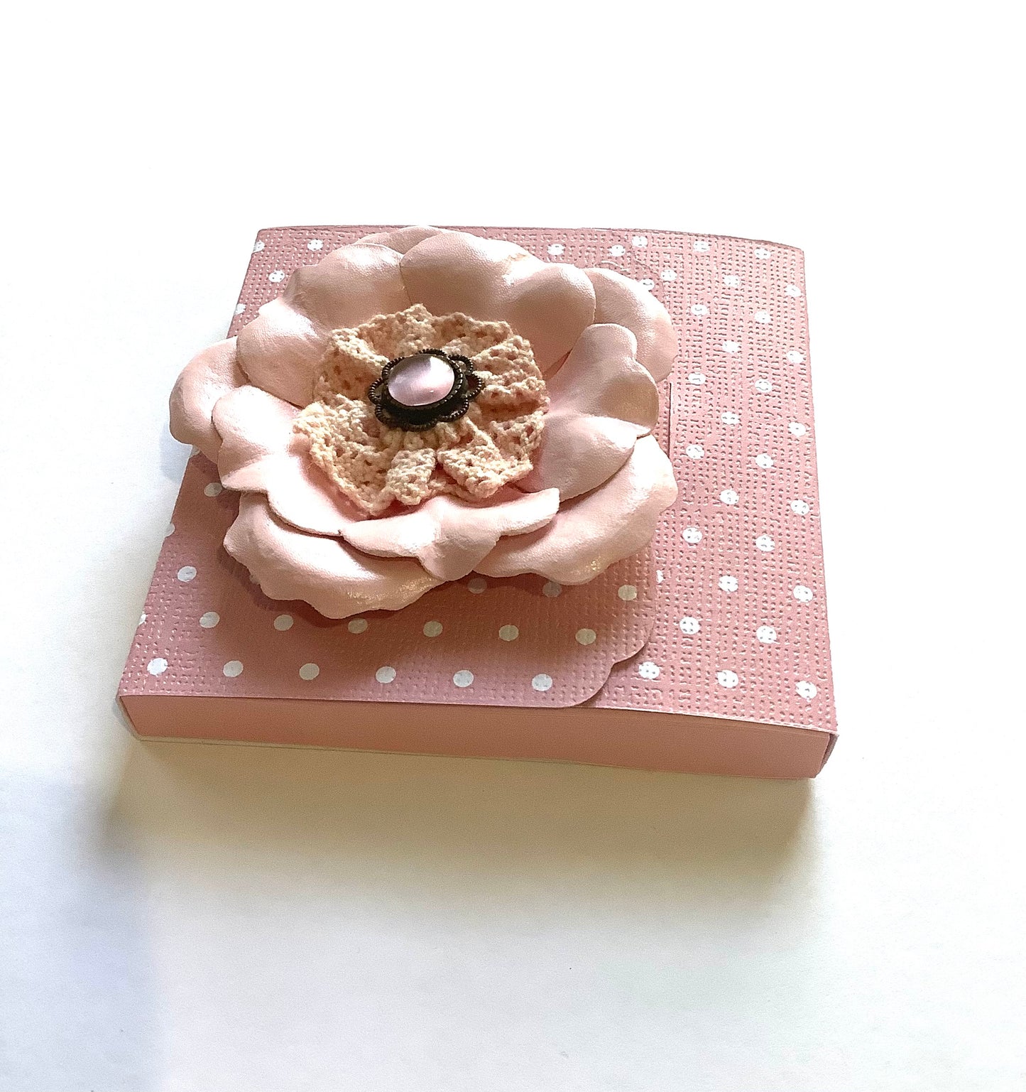 Pink Flower Sticky Note Cover