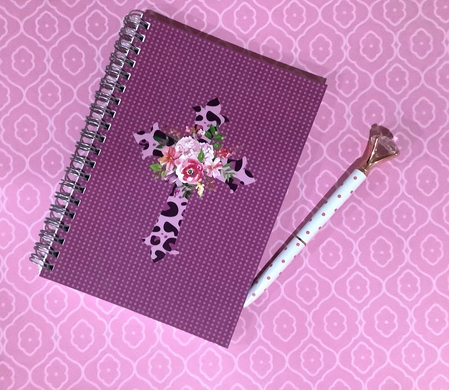Floral Cross Notebook