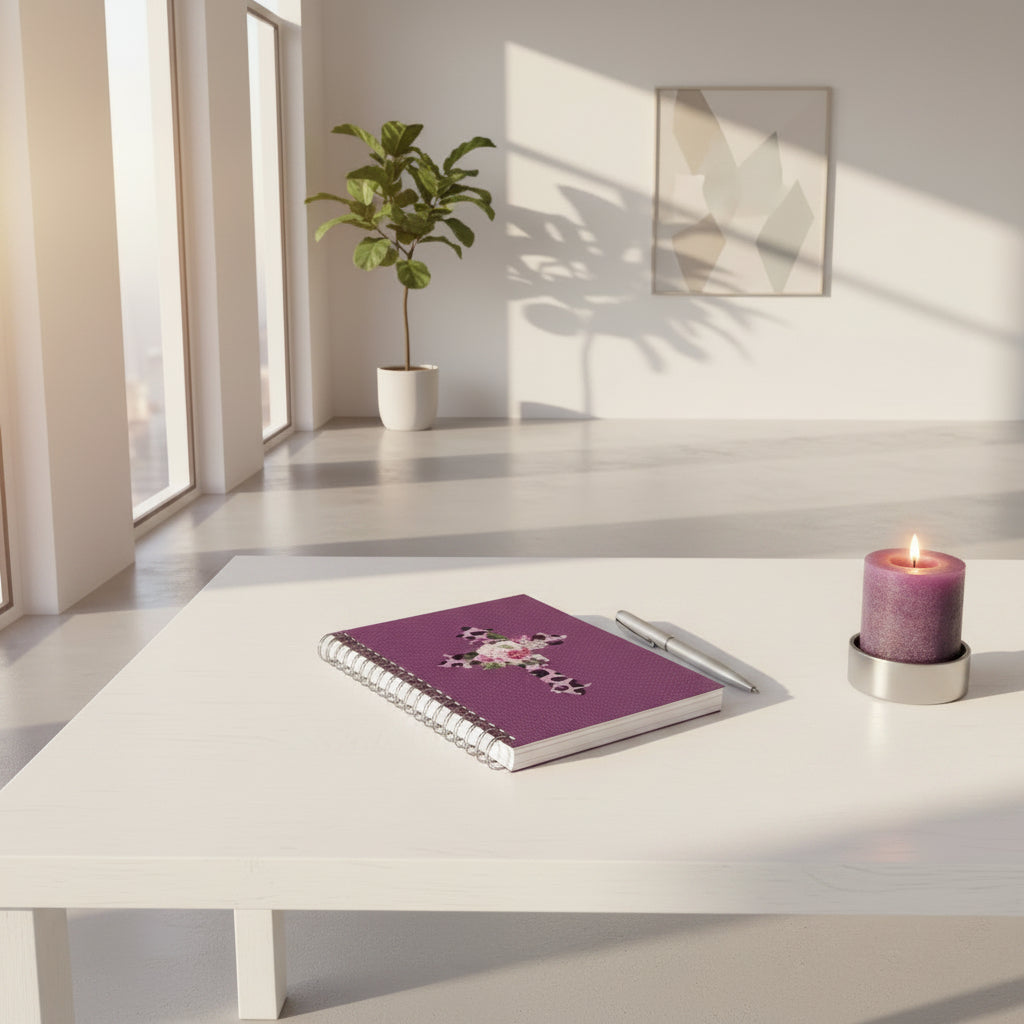 Floral Cross Notebook