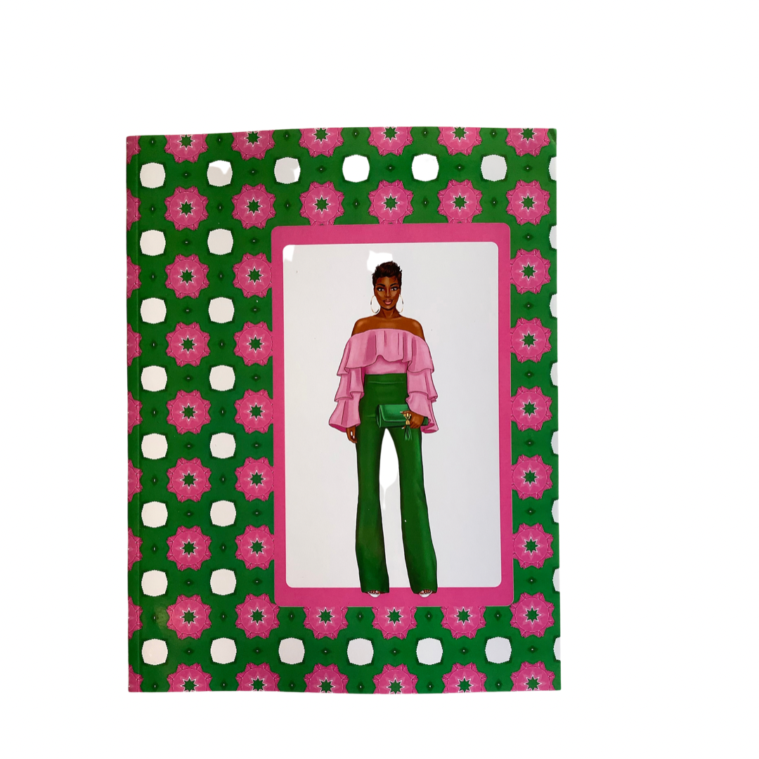 Pink and Green Notebook