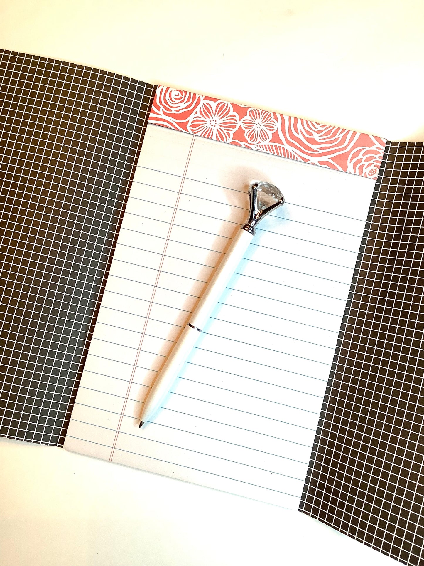 Salmon Pink Notepad Wallet