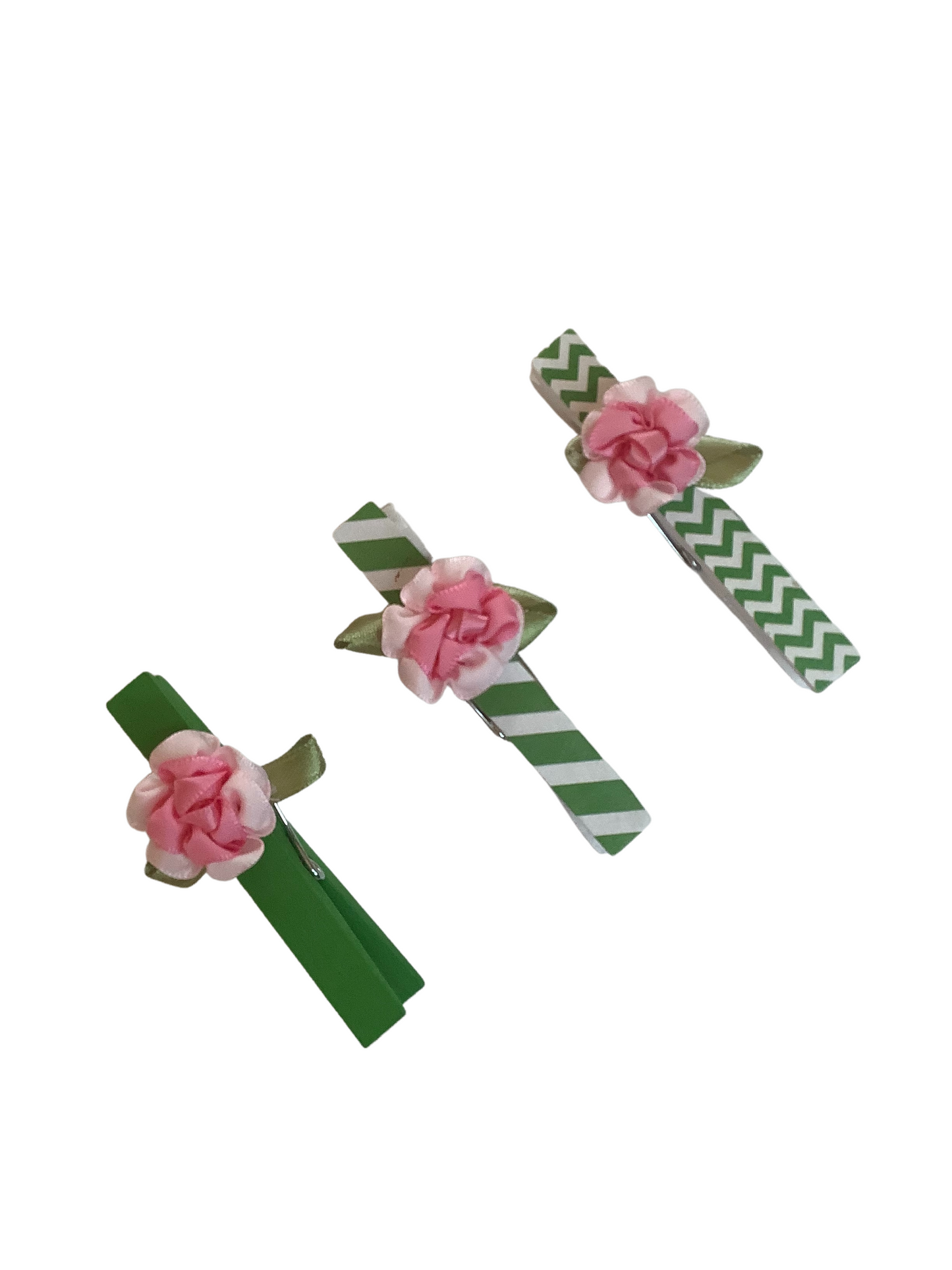 Pink and Green Clips