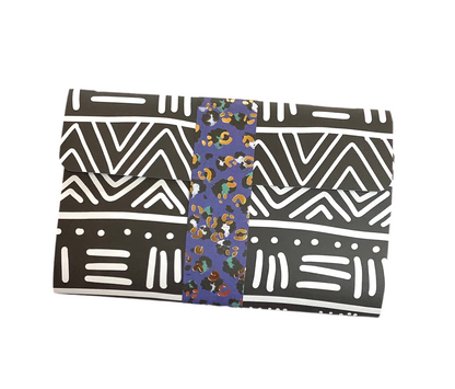 African Mudcloth Notepad Wallet - A Blend of Tradition and Purpose