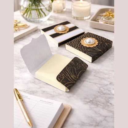 Luxury Sticky Note Set of 3 | Elegant Desk Accessories for Women
