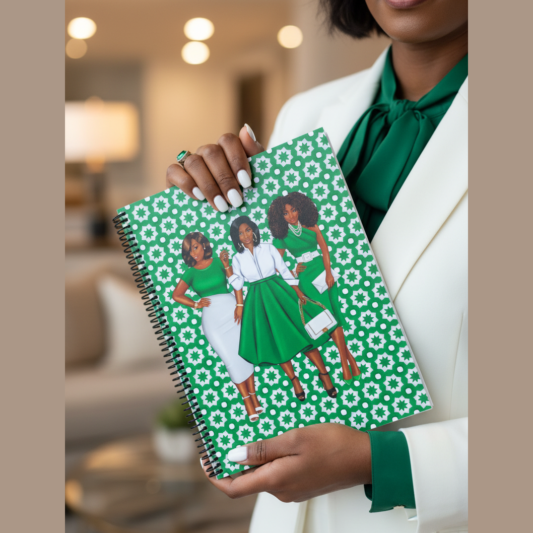 Glowing in Green Notebook