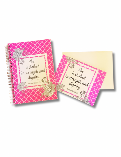 She is Clothed Notebook + Notecards Set