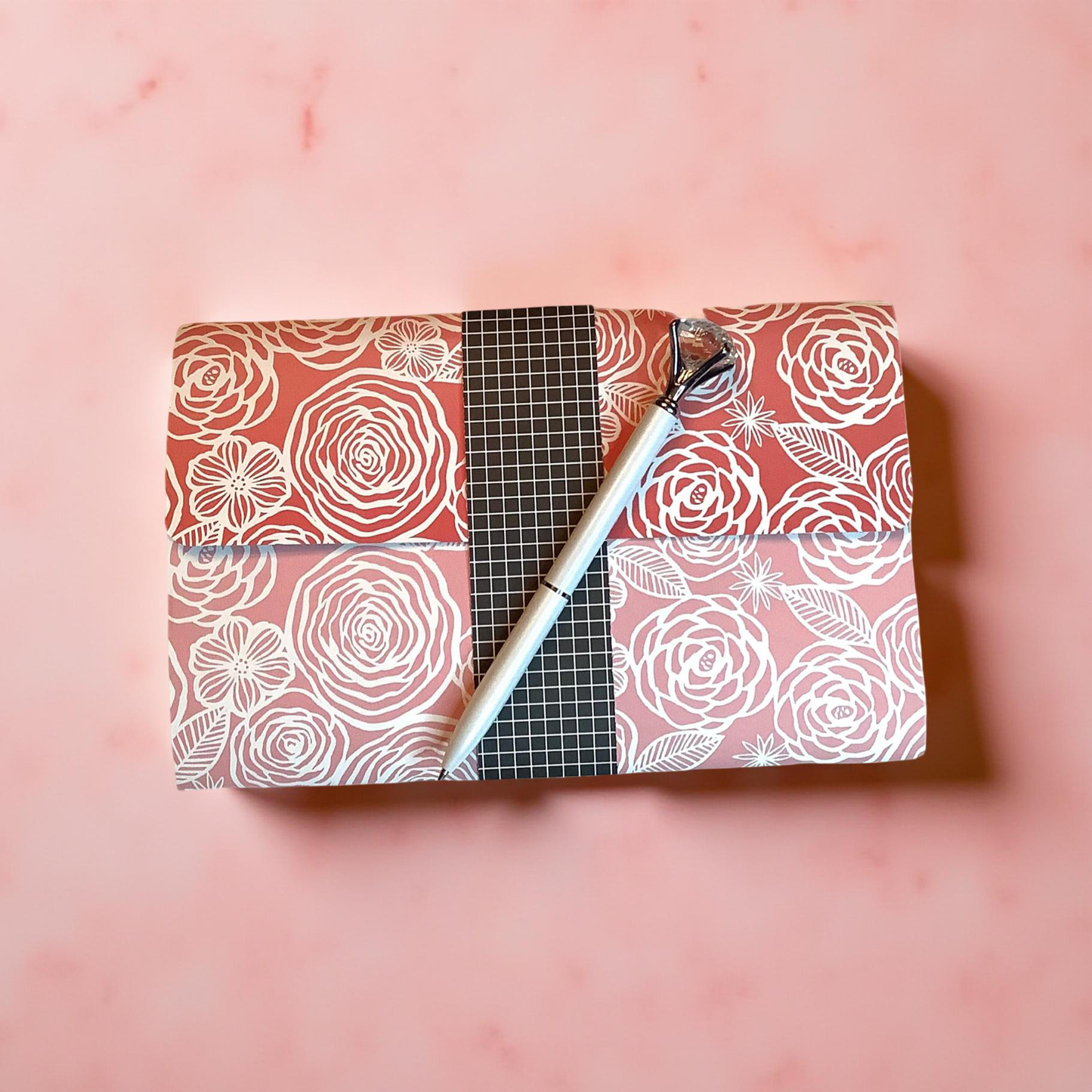 Salmon Pink Notepad Wallet