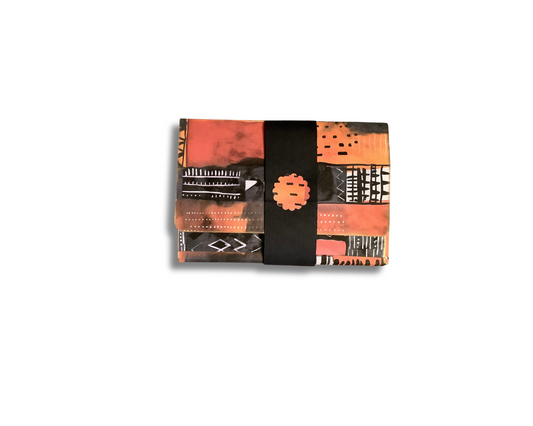Mud Cloth Design Notepad Wallet