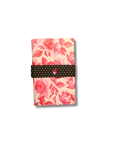 Pink Floral Notepad Wallet