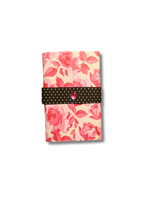 Pink Floral Notepad Wallet