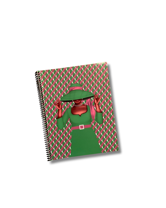 Poised in Pink & Green Notebook