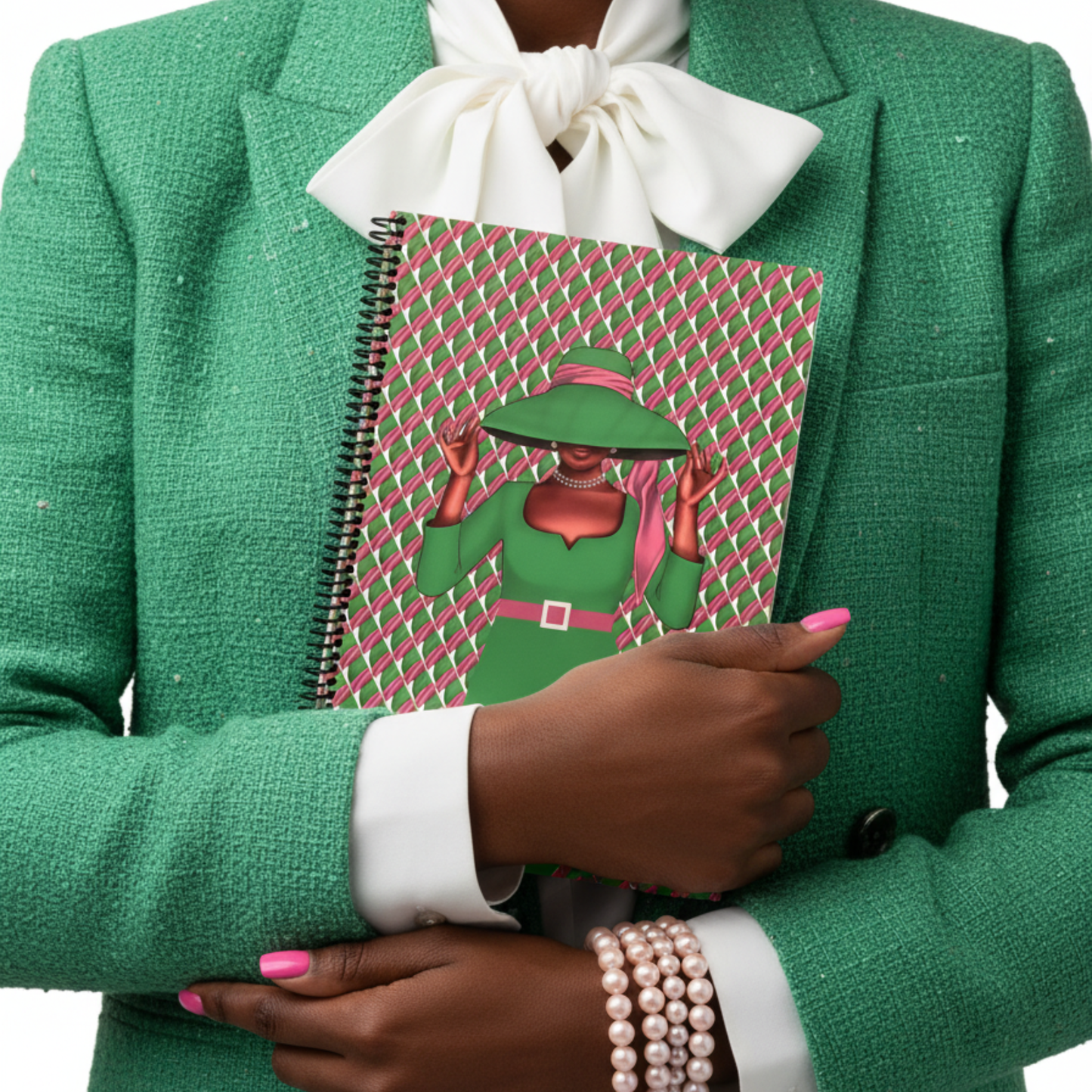 Poised in Pink & Green Notebook