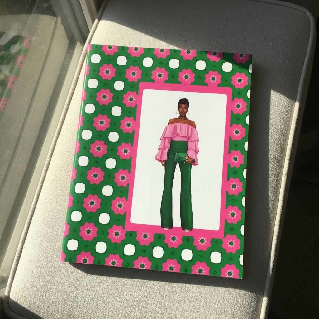 Pink and Green Notebook