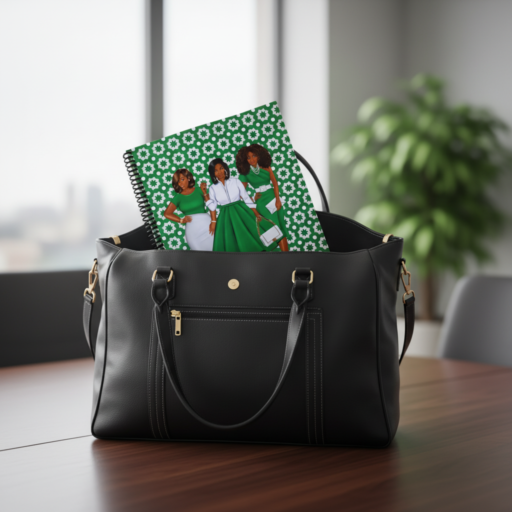 Glowing in Green Notebook