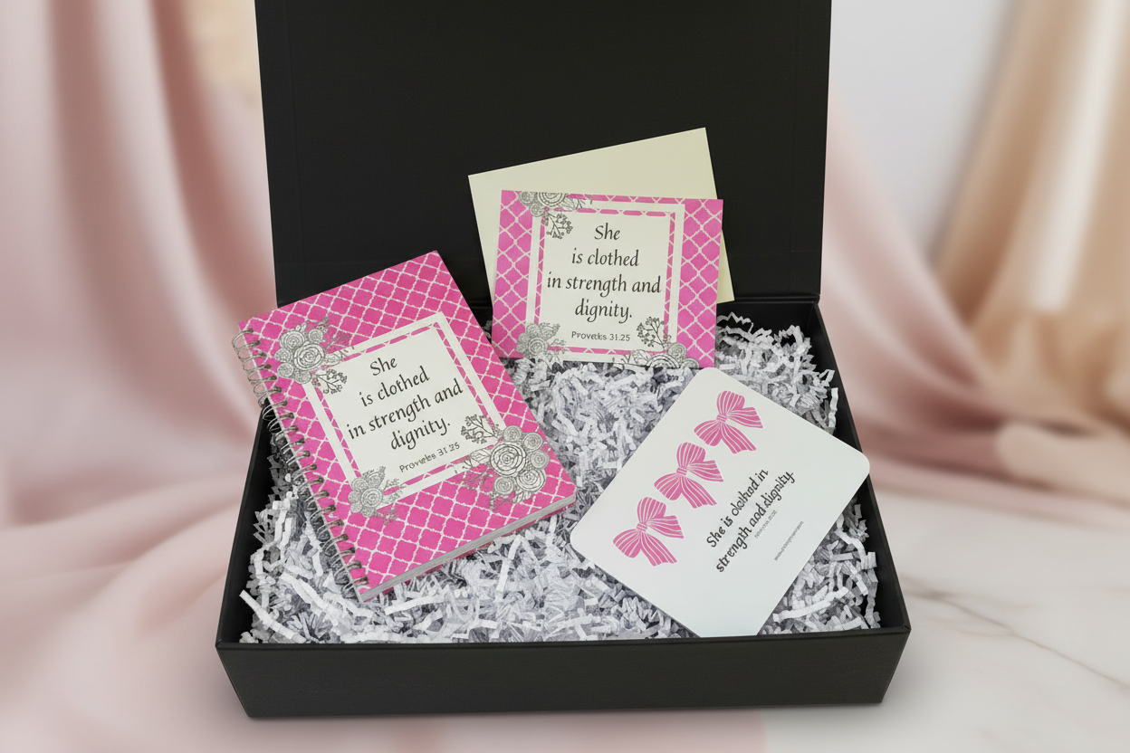 She is Clothed Gift Set Banner with Color