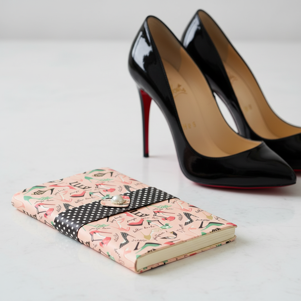 Shoe Lovers Notepad with Upright Louboutins