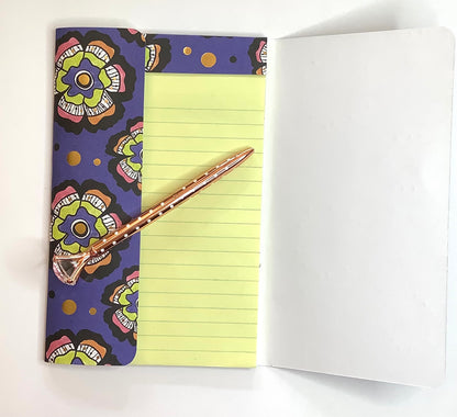 Bold Floral Notepad Wallet