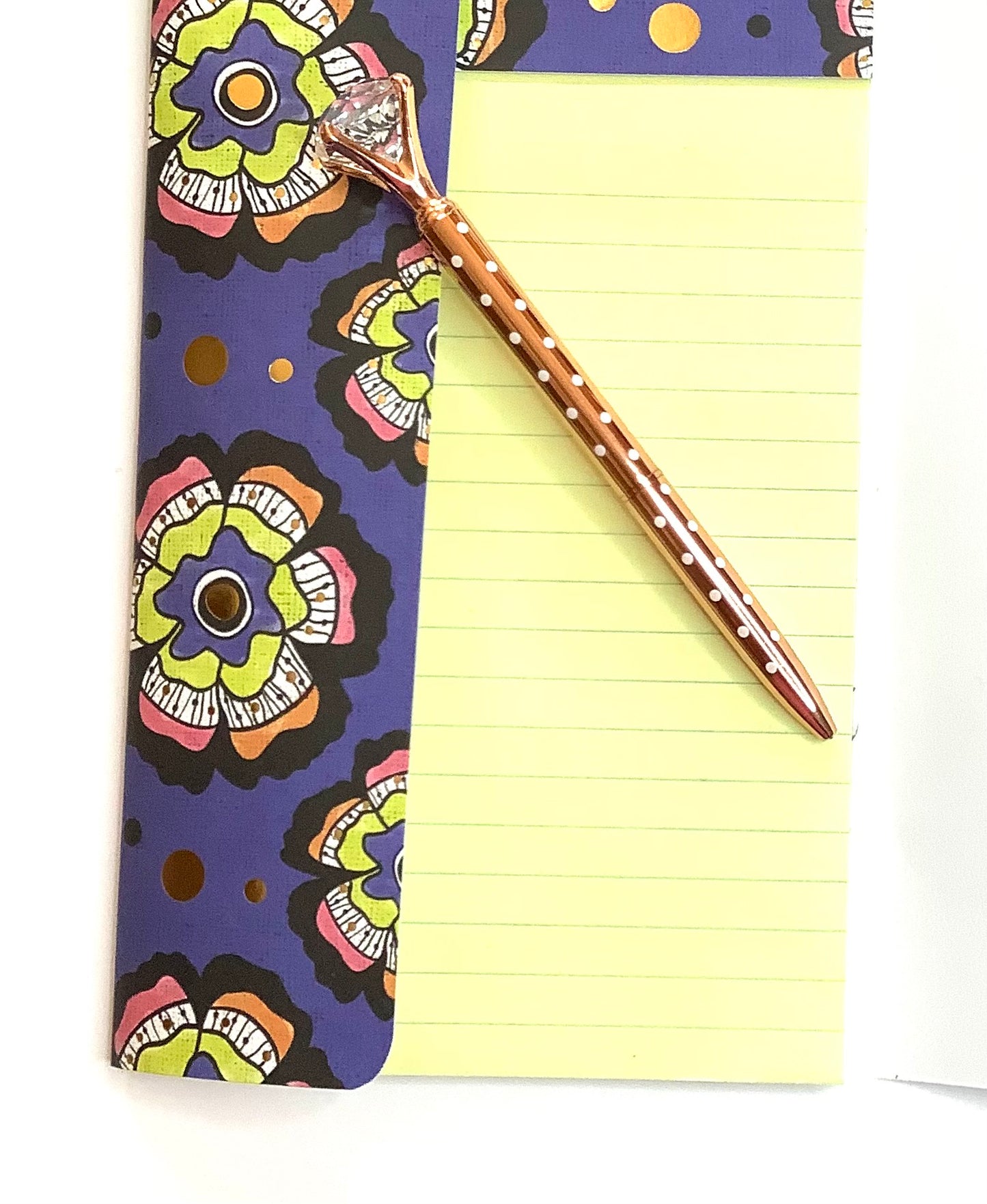 Bold Floral Notepad Wallet