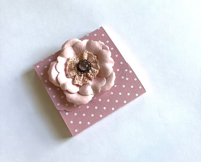 Pink Flower Sticky Note Cover
