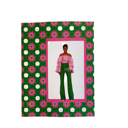 Pink and Green Notebook