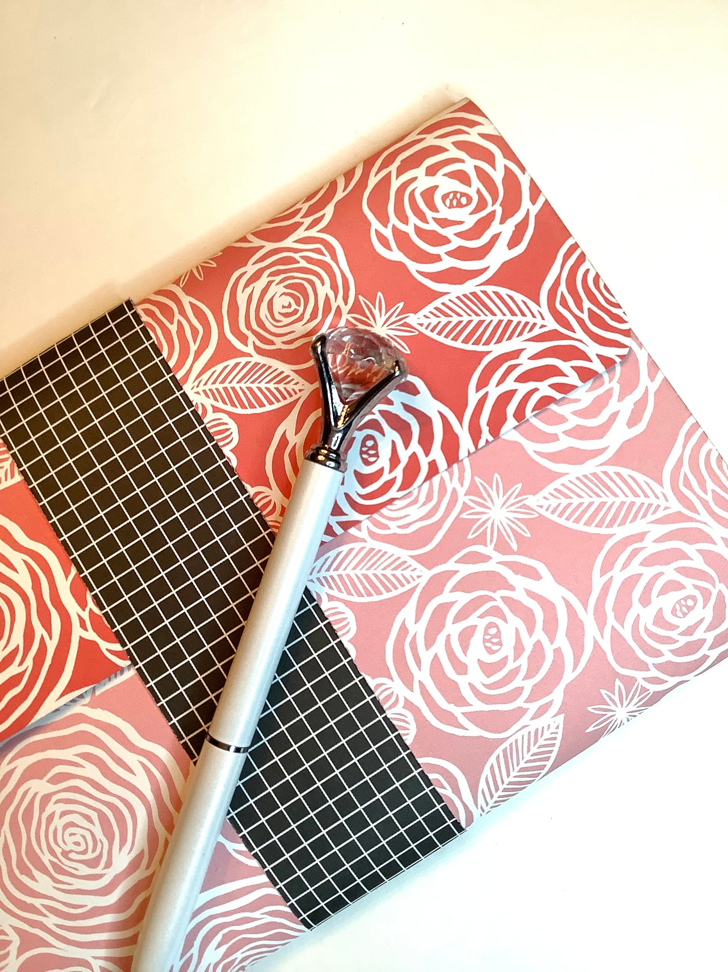 Salmon Pink Notepad Wallet