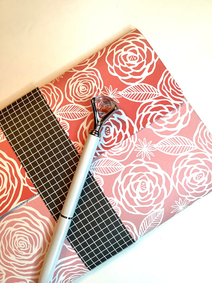 Salmon Pink Notepad Wallet